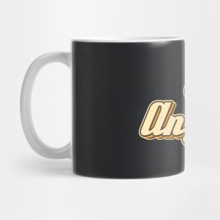 Okayest Angler typography Mug